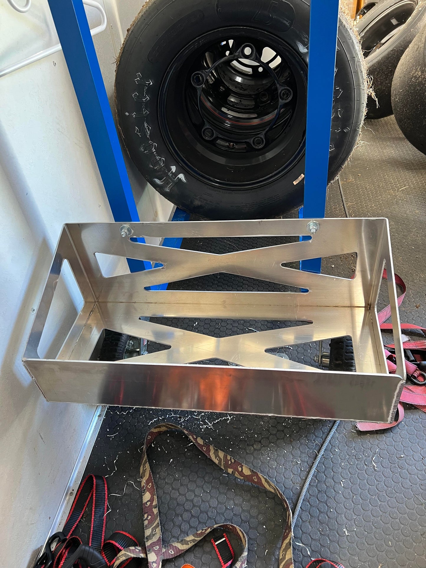 Tire Cart Fuel Jug Holder
