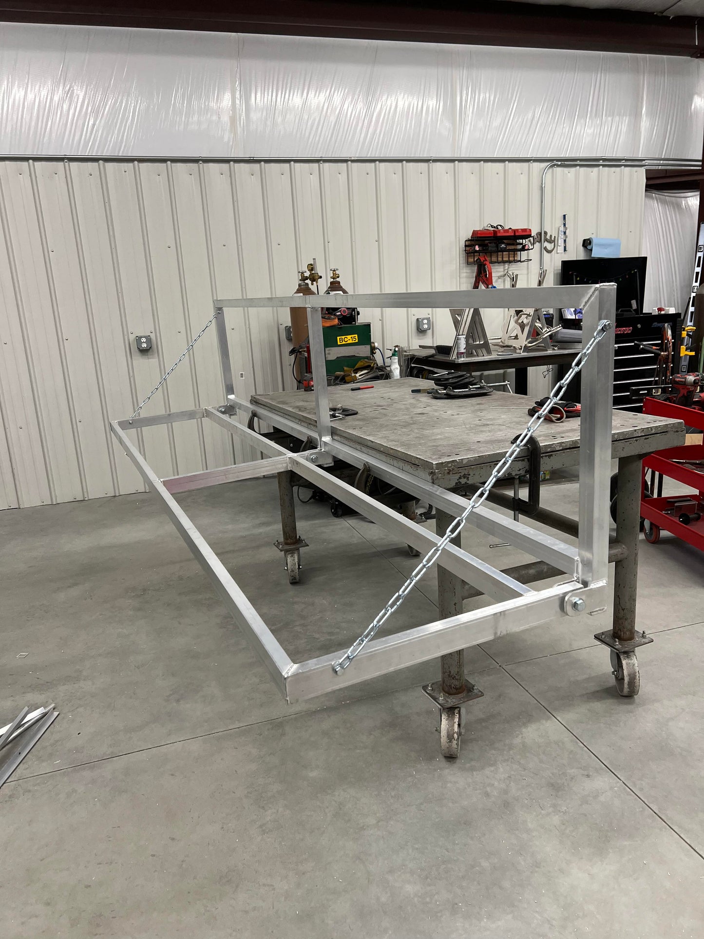 8' Trailer Tire Rack